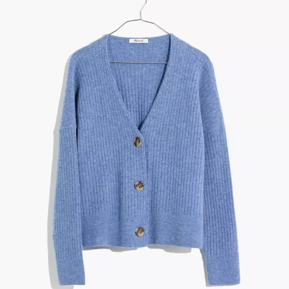 Madewell Cameron Ribbed Cardigan Sweater